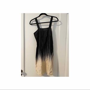 Navy and cream sleeveless dress- size XS/S